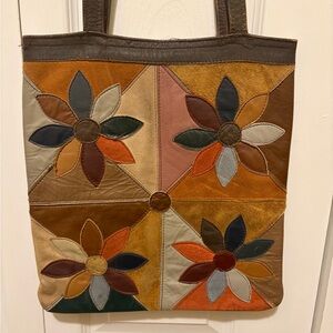 Vintage 1960’s-70’s Patchwork Floral Tote Bag